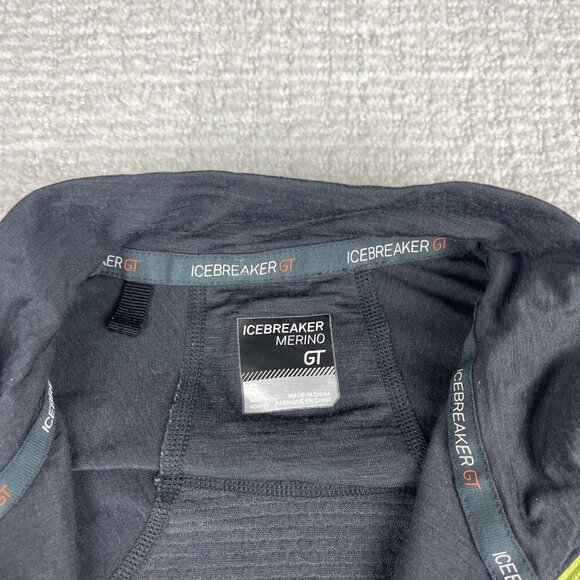 Icebreaker GT Lightweight Merino Wool Green Half Zip Base layer Men’s S Read* - Picture 10 of 16